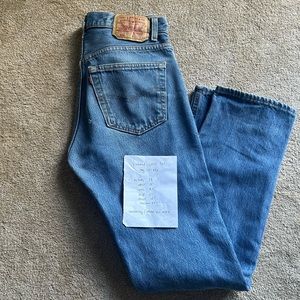 Vintage 501 Button Fly 31x32